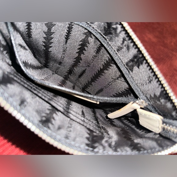 Thacker NY Gia TopZip Leather Clutch Ring Bag - Picture 6 of 11